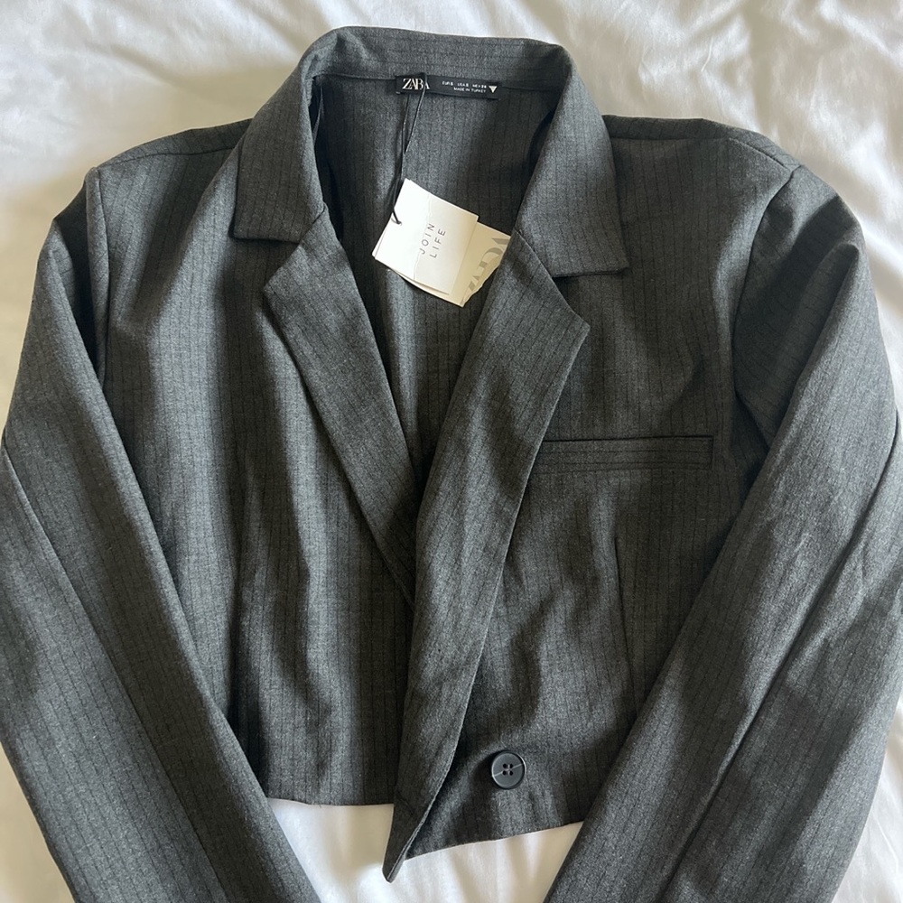 Zara cropped blazer